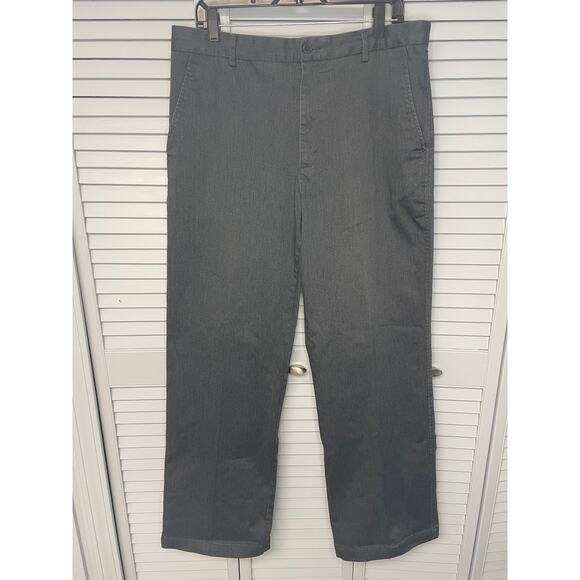 Express gray dress chino pants straight leg men's size 36W - Picture 1 of 3